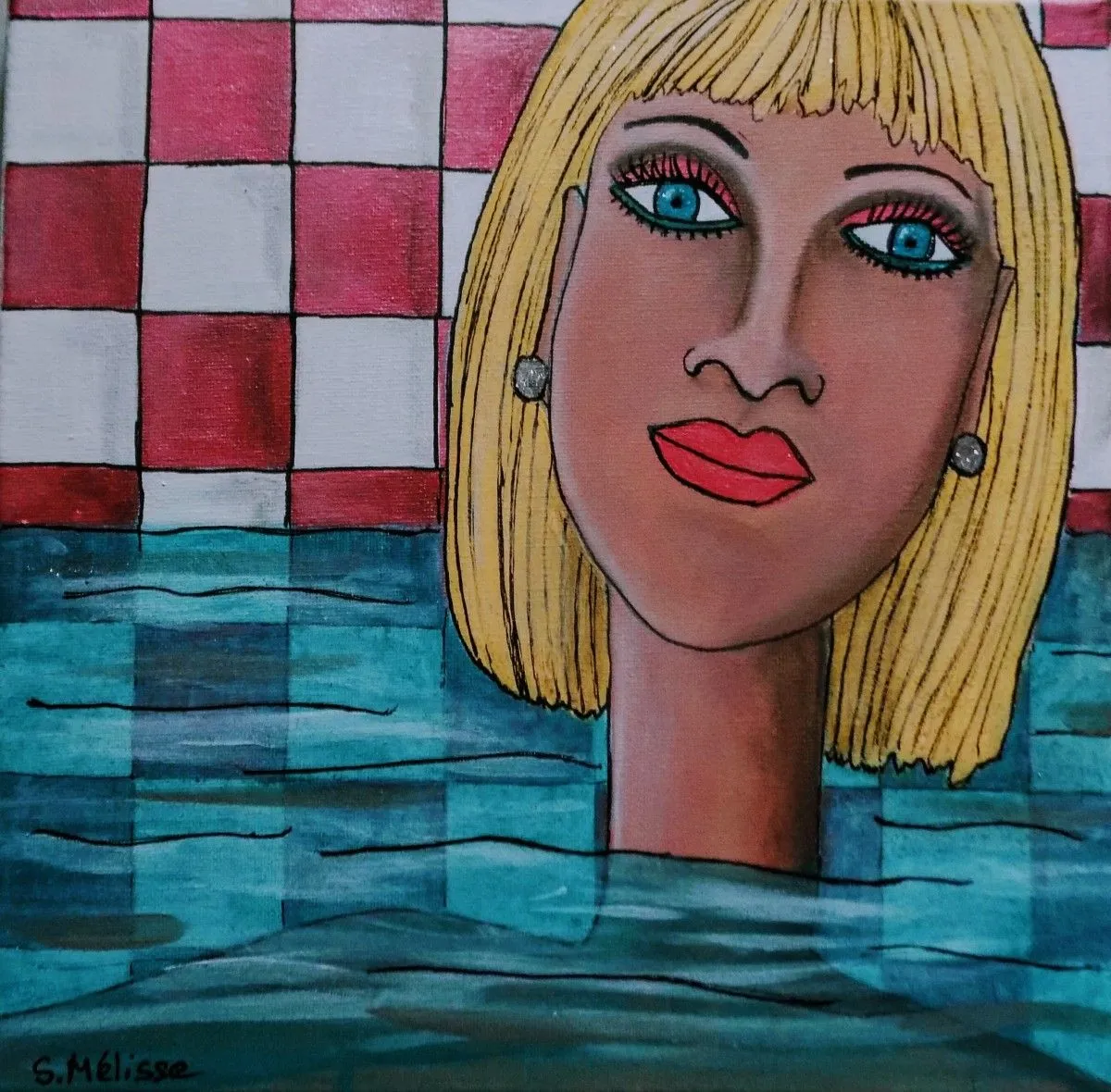 LA BAIGNEUSE, artwork by Sandrine Mélisse