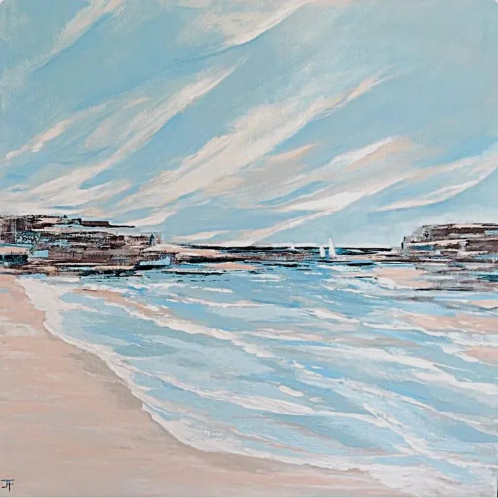 La plage, œuvre de Josephine Ferrato