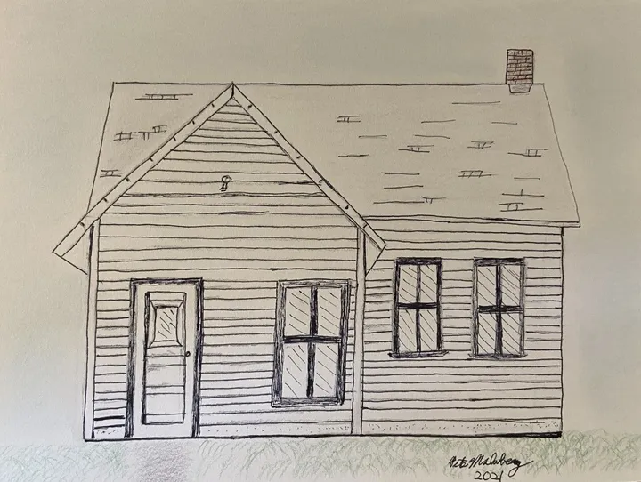 Very, Very OLD Schoolhouse, artwork by Pete Malmberg