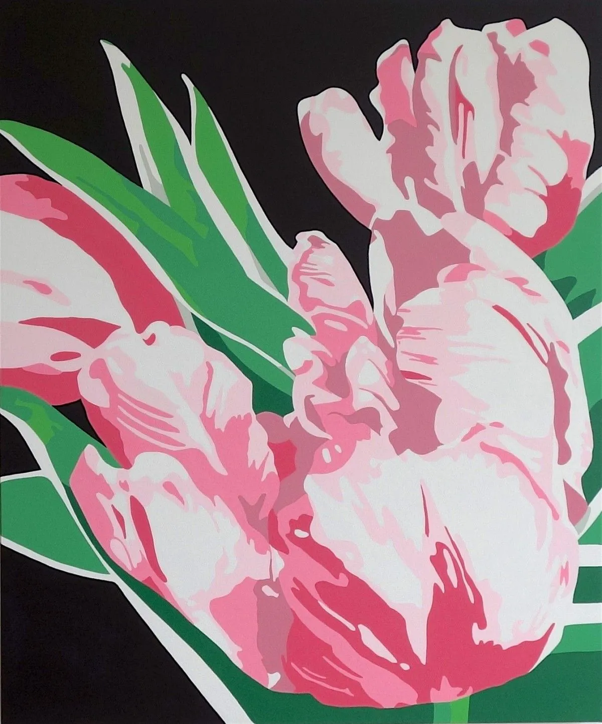Pink Parrots, artwork by Susan Porter