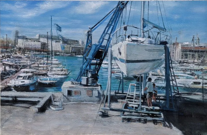Marseille Shipyard, artwork by Misure Nien