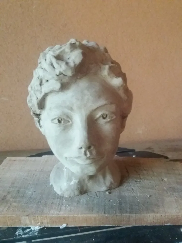 Portrait d'après modéle vivant, œuvre de Régine Foulquier