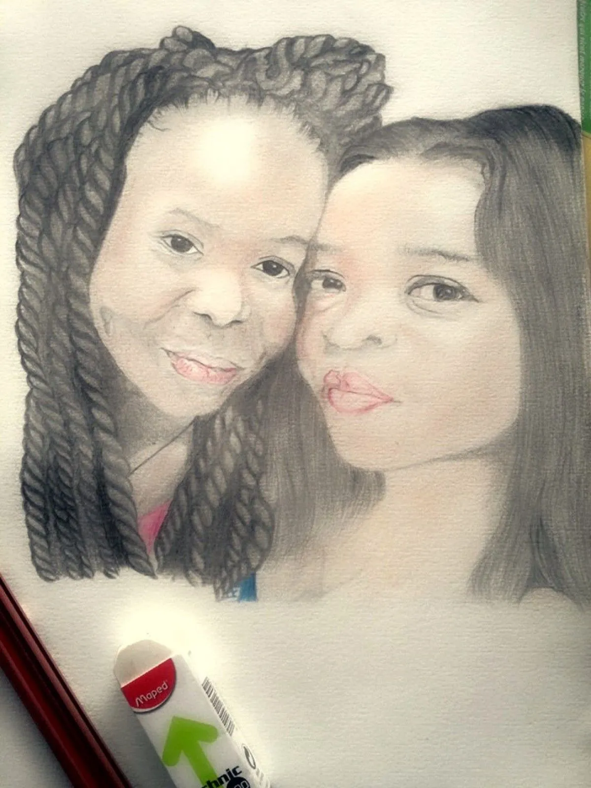 portrait, artwork by Amphyse SEMASSOUSSI