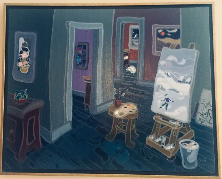 Picasso sommeille, œuvre de Sophie Fournier