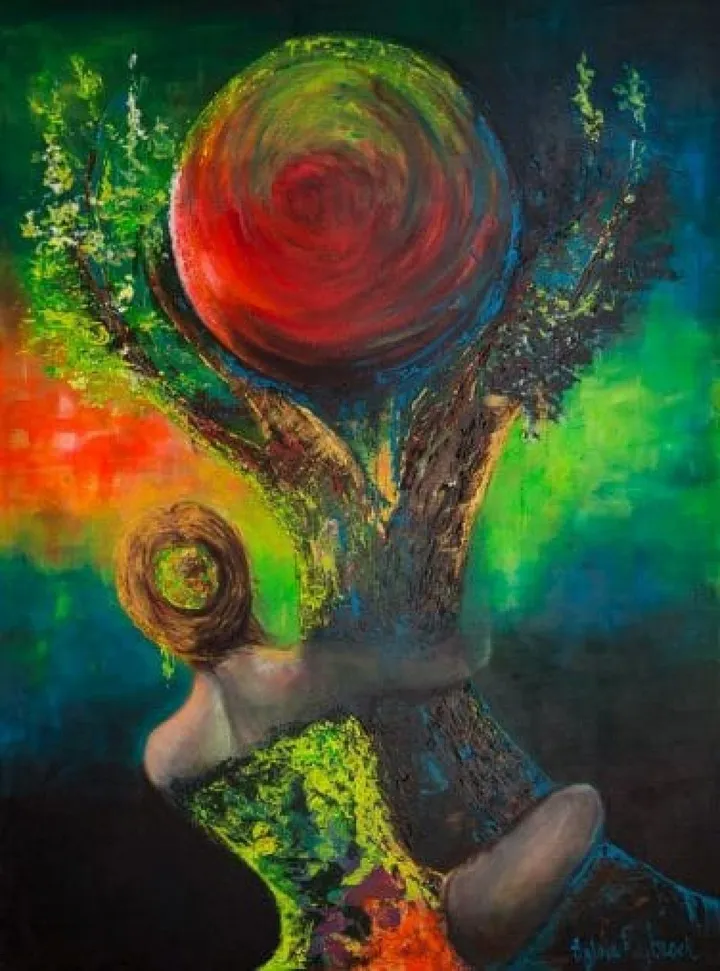 Energie, œuvre de Sylvia Reijbroek www.galeriekunstvolleven.be