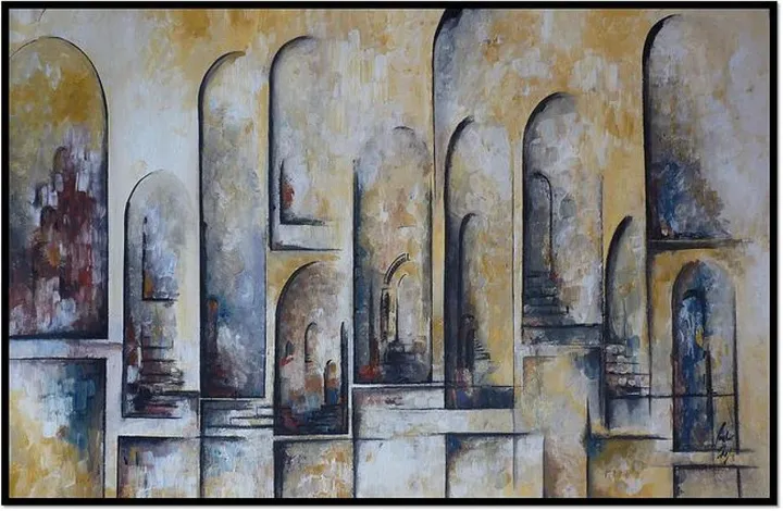 Lors du passage ., œuvre de Elfounoun Eldjamila