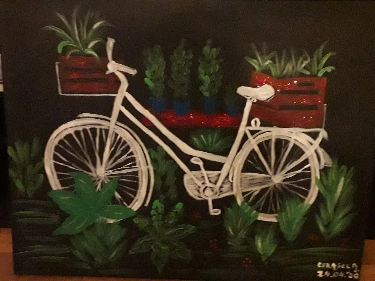 My garden bicycle, œuvre de Cerasela Ciobanu