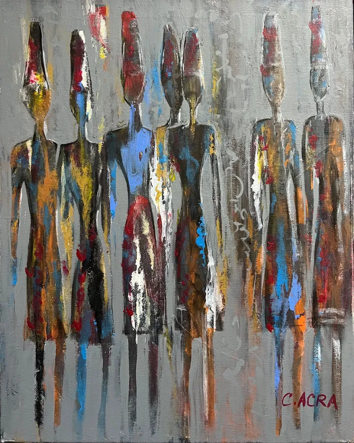 Painted Souls, artwork by Colette Acra