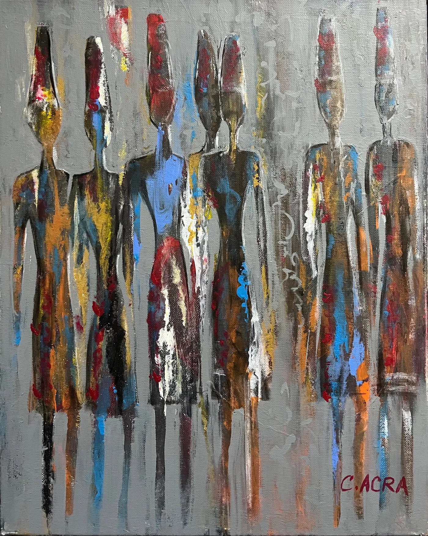 Painted Souls, artwork by Colette Acra