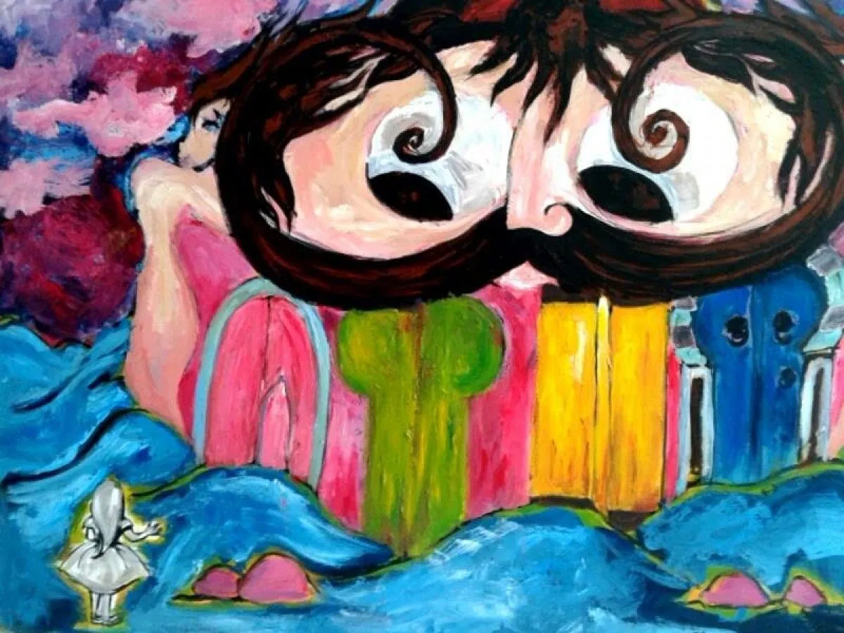 Halima et le monstre, œuvre de Rym Jâafra