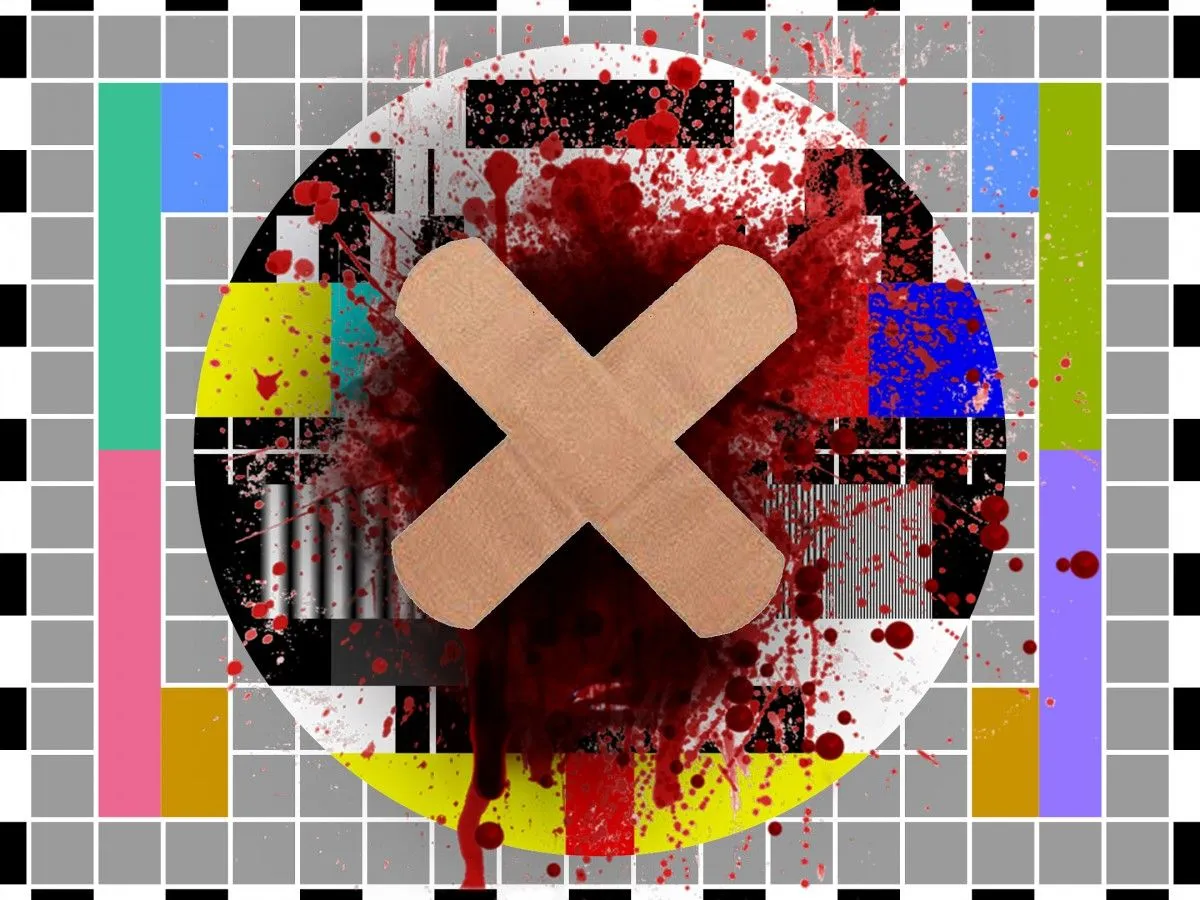 TV injury 1, œuvre de P N