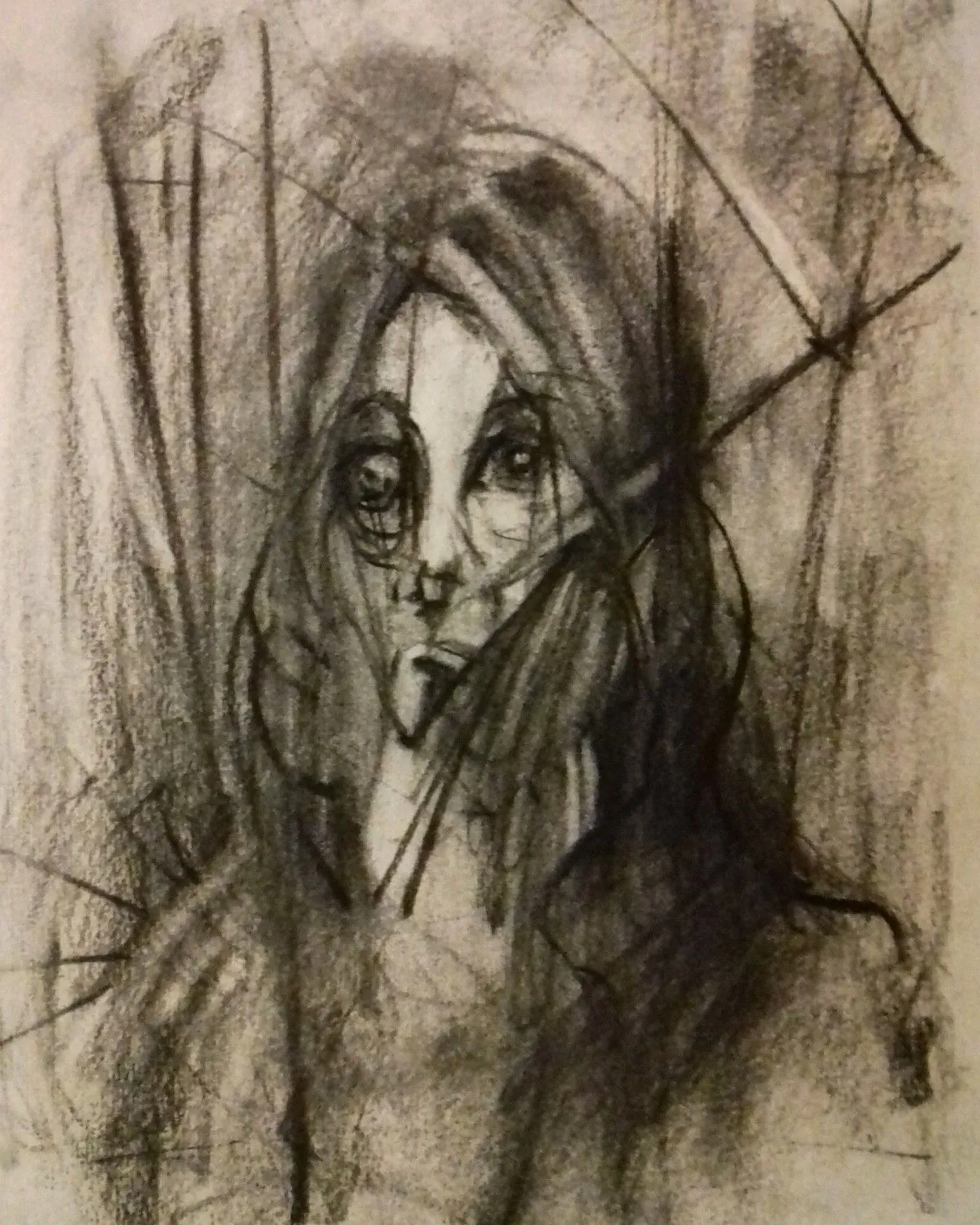 Sad Woman, artwork by Dimitris Kristits
