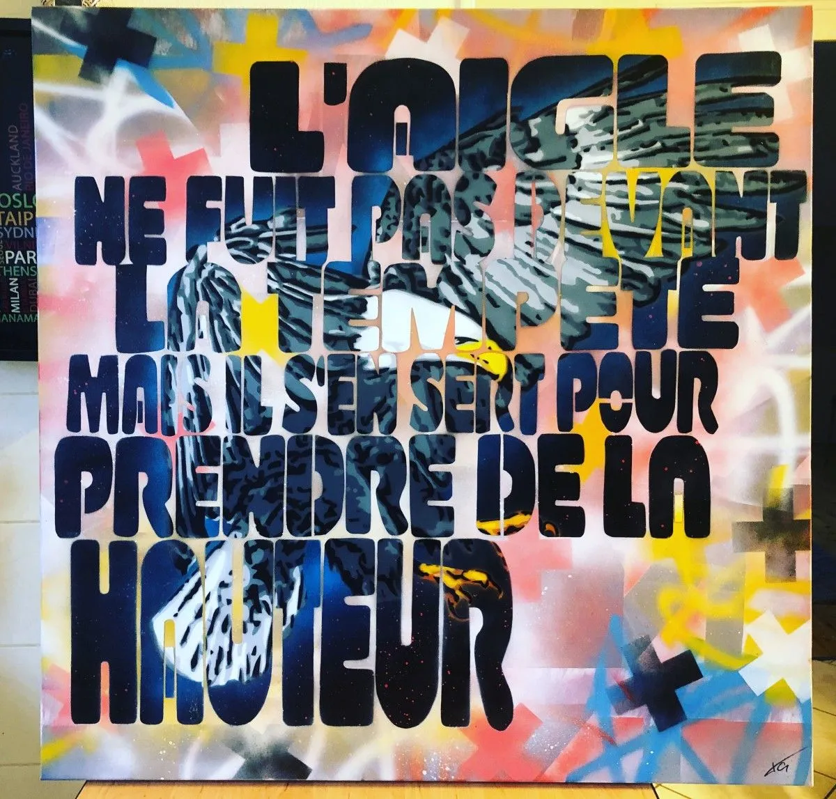 L’aigle et la tempète, artwork by Thomas Grabli
