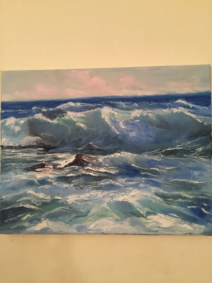 Les vagues, artwork by Alucha Kaledina