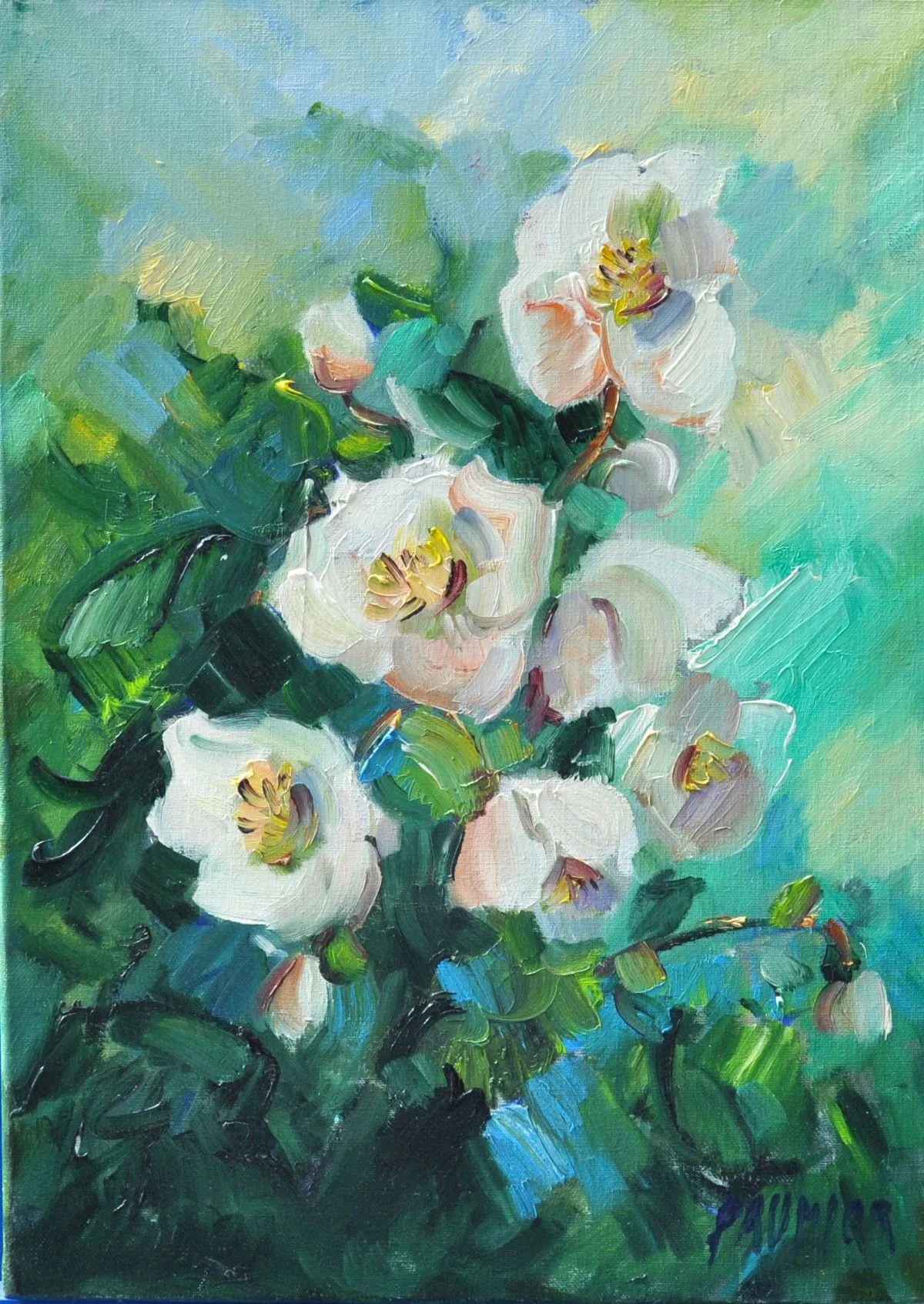 Les Hellébores, artwork by Galerie Arnaud