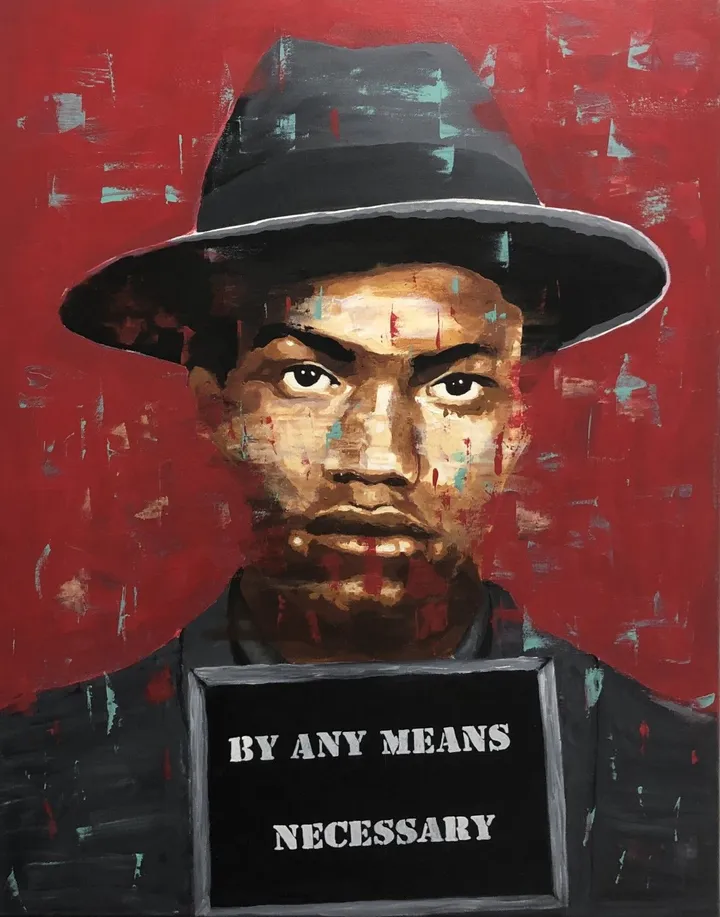 Malcolm X, œuvre de La Main Libre