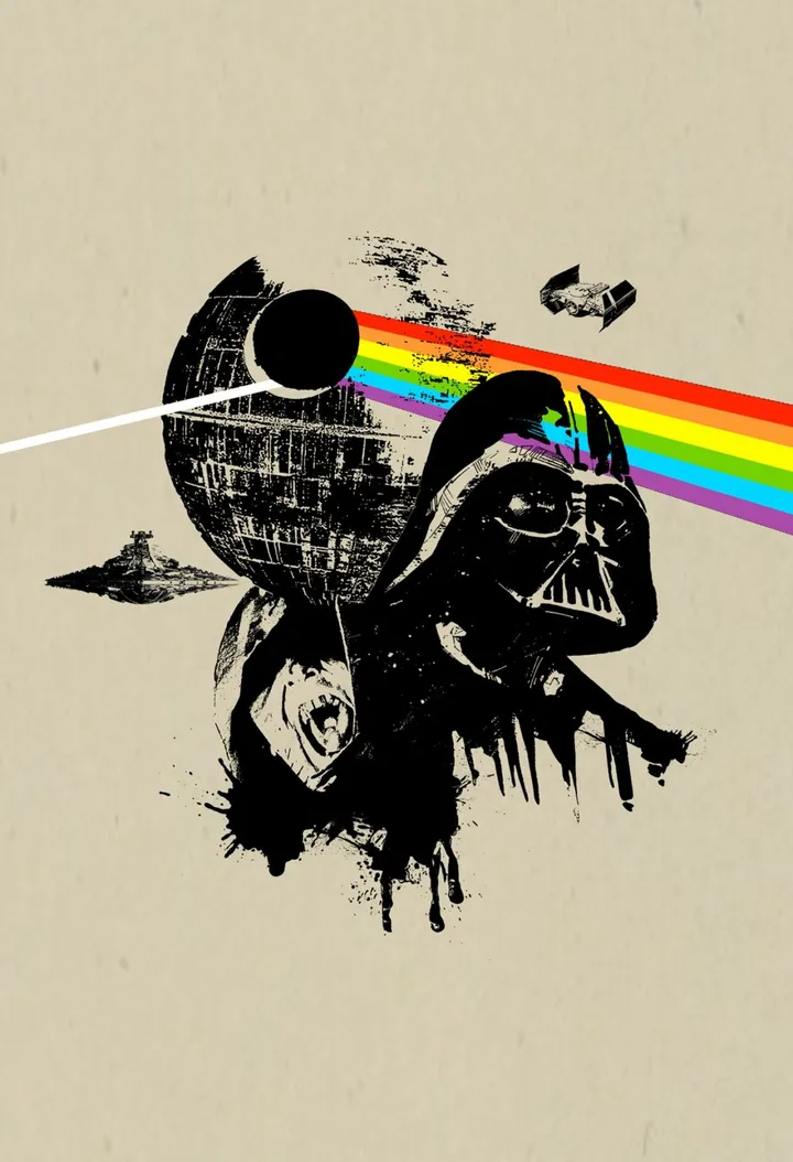 Dark side of the moon, artwork by Jean-Francois Henri
