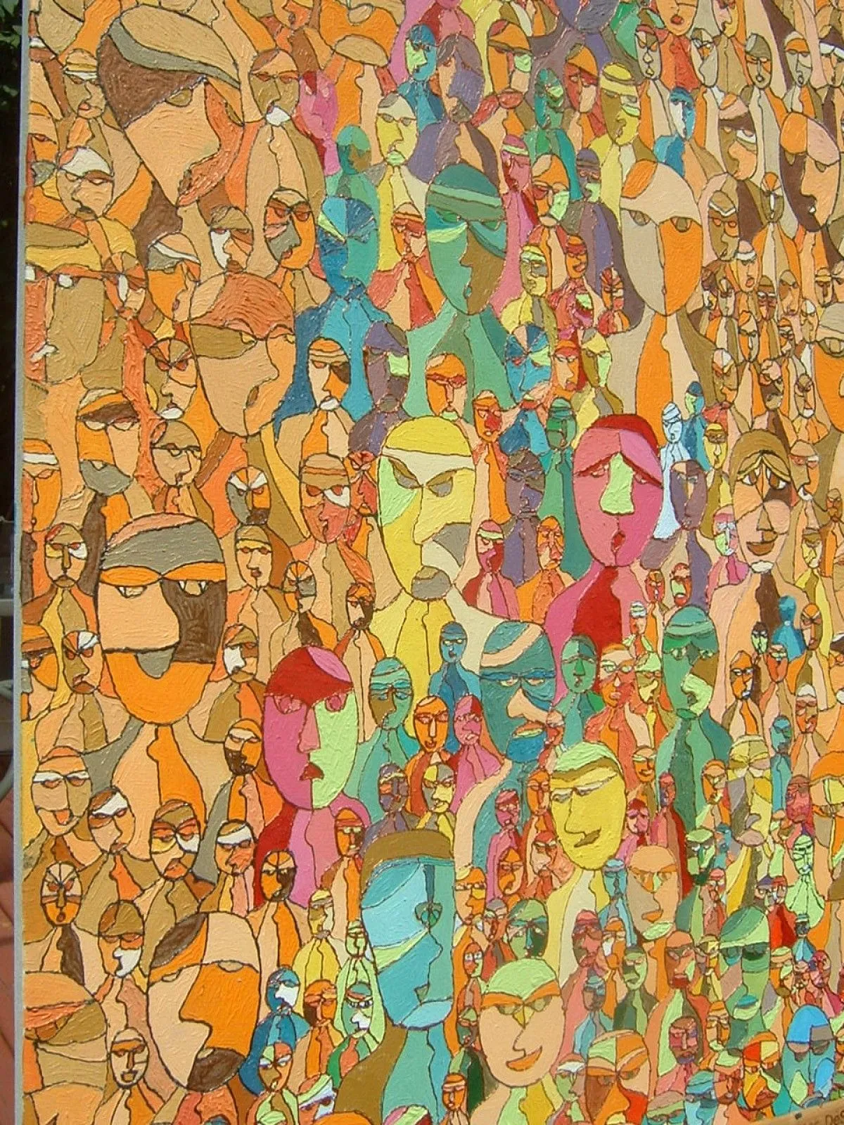 le foule, artwork by martine beaulieu