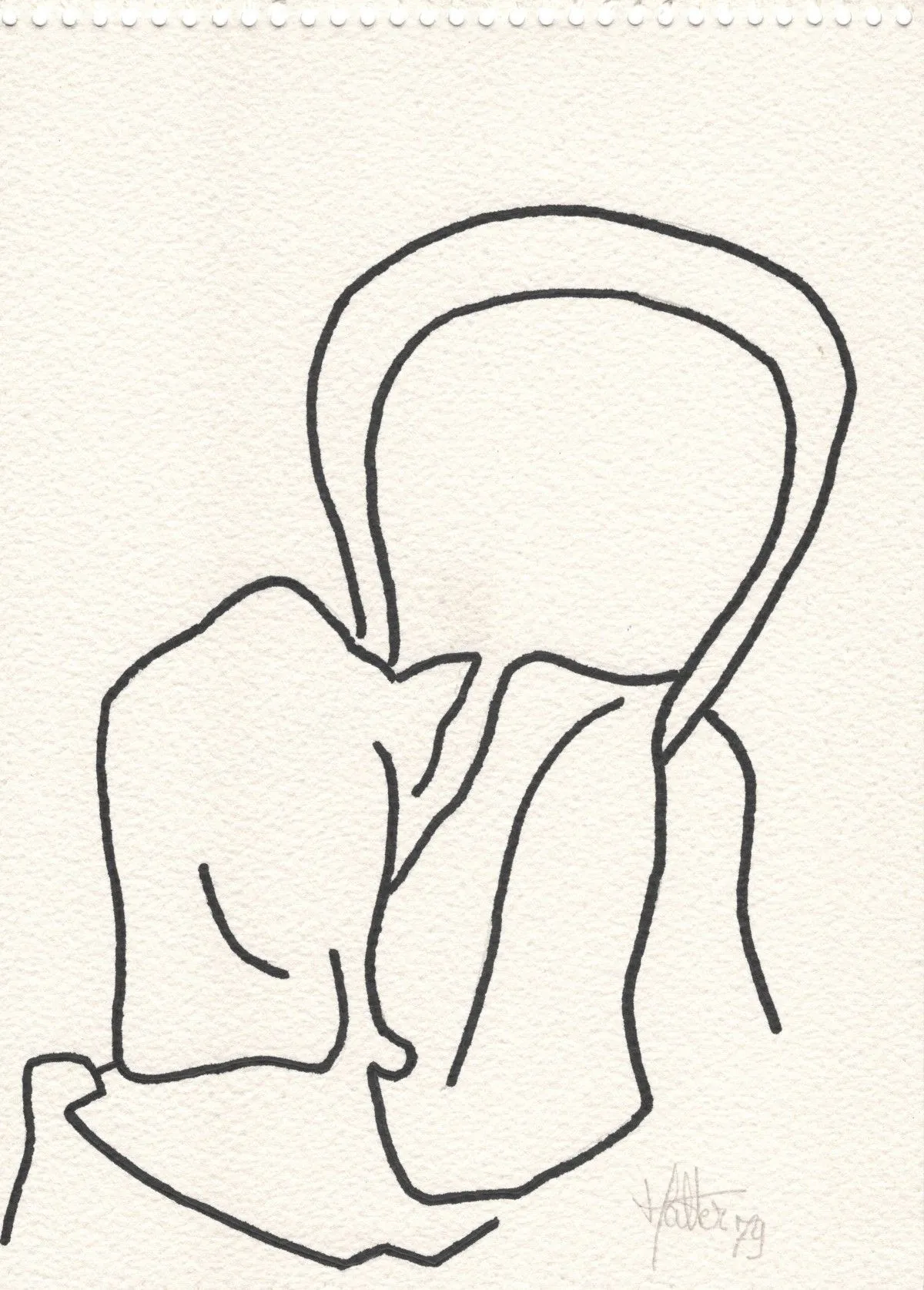 Chat chaise 3, œuvre de Alain HALTER