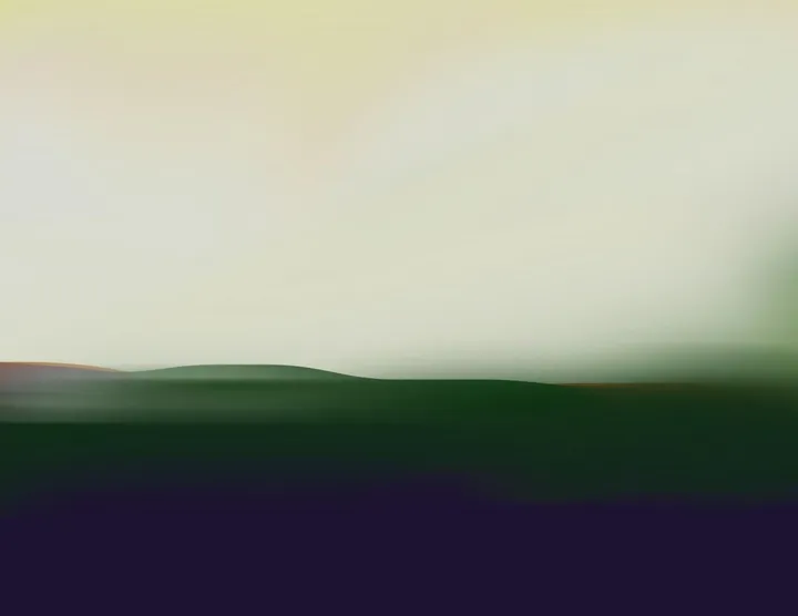 The Dales at sunset., artwork by Lisa Roberts