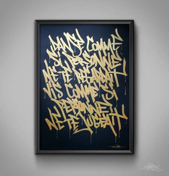 CALIGRAFITIZM#1, œuvre de David SONER