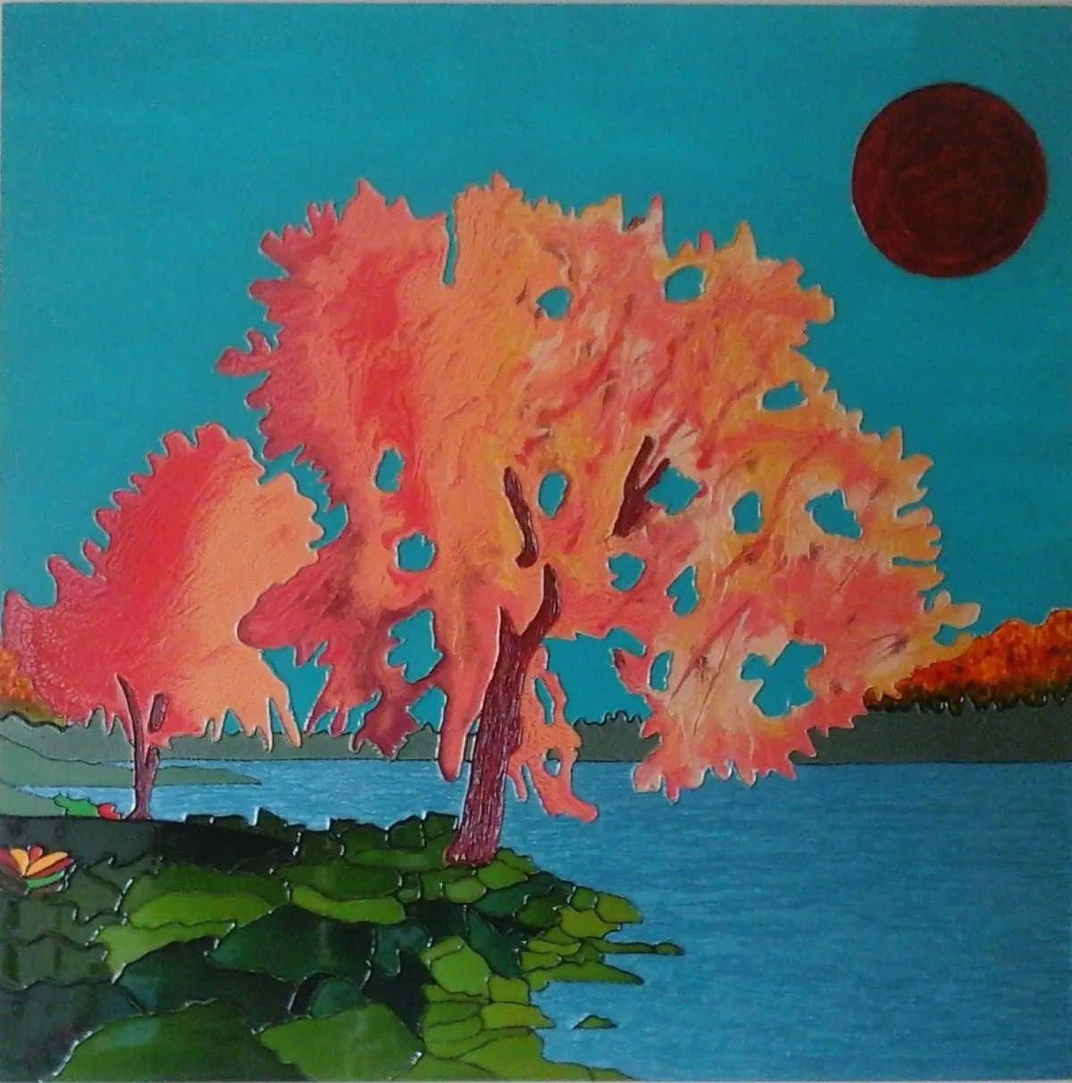 Saule pleureur - Weeping Willow, œuvre de Trebor Trebor