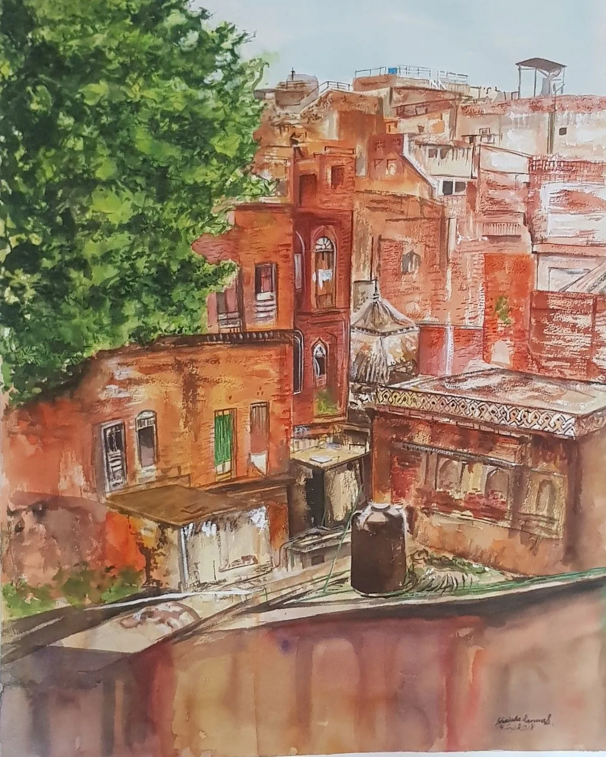 The wall city, œuvre de shaista kanwal