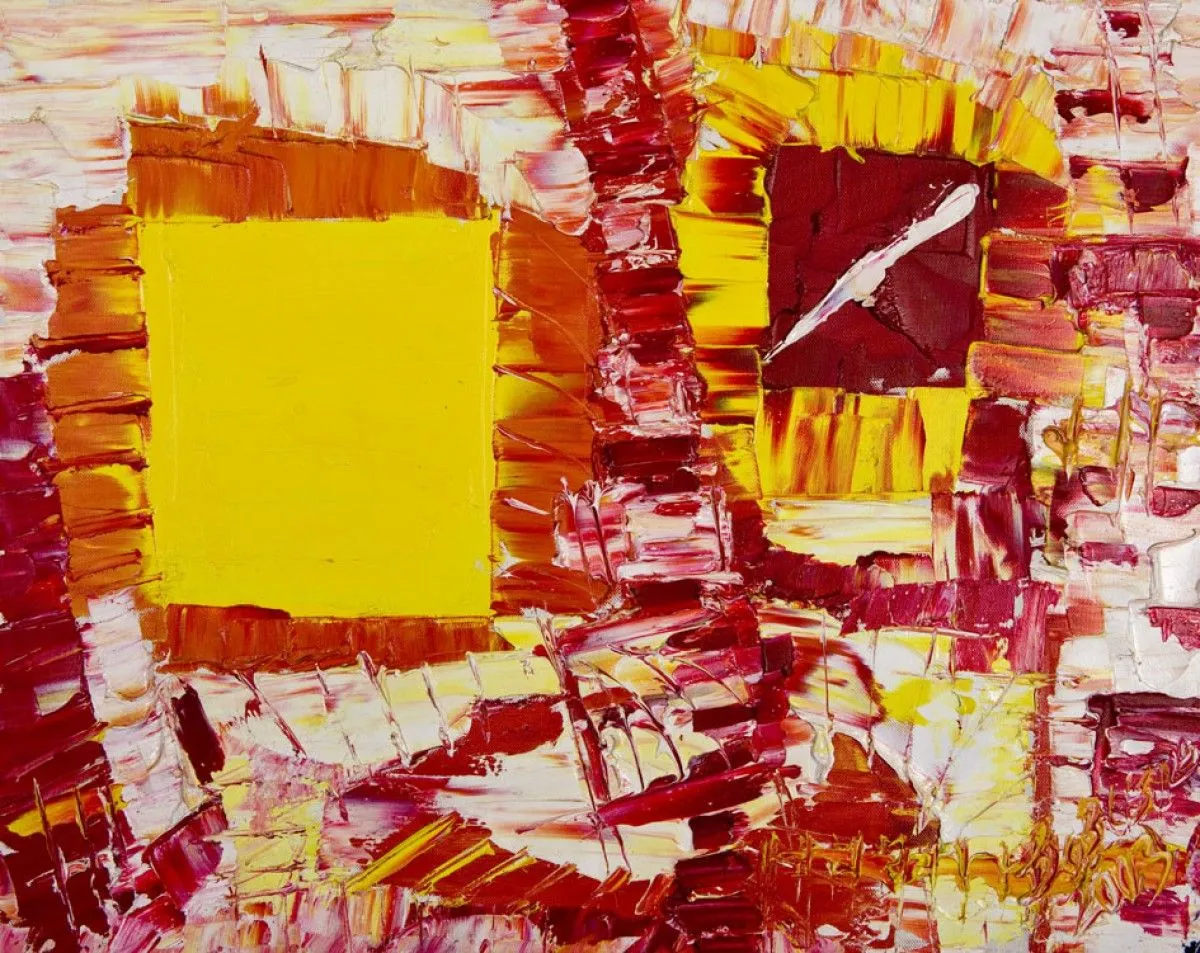 The  Yellow Rectangle, artwork by Akpan Usoroh