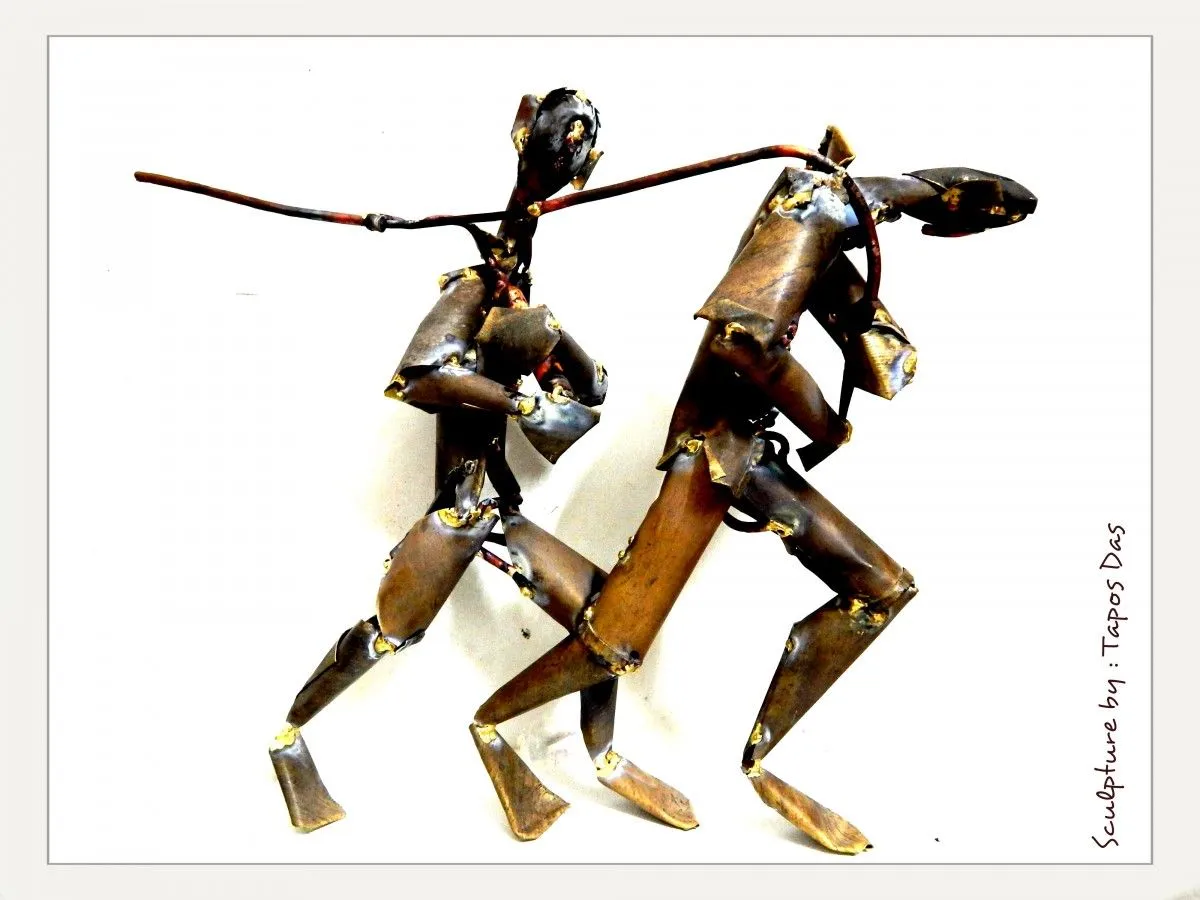 Metal Plate Sculpture, œuvre de Tapos Das