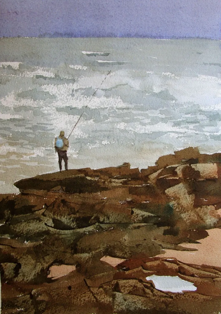 Pescando, œuvre de Tito Llorente