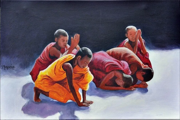meditation, œuvre de SYLVIE GAGNIERE