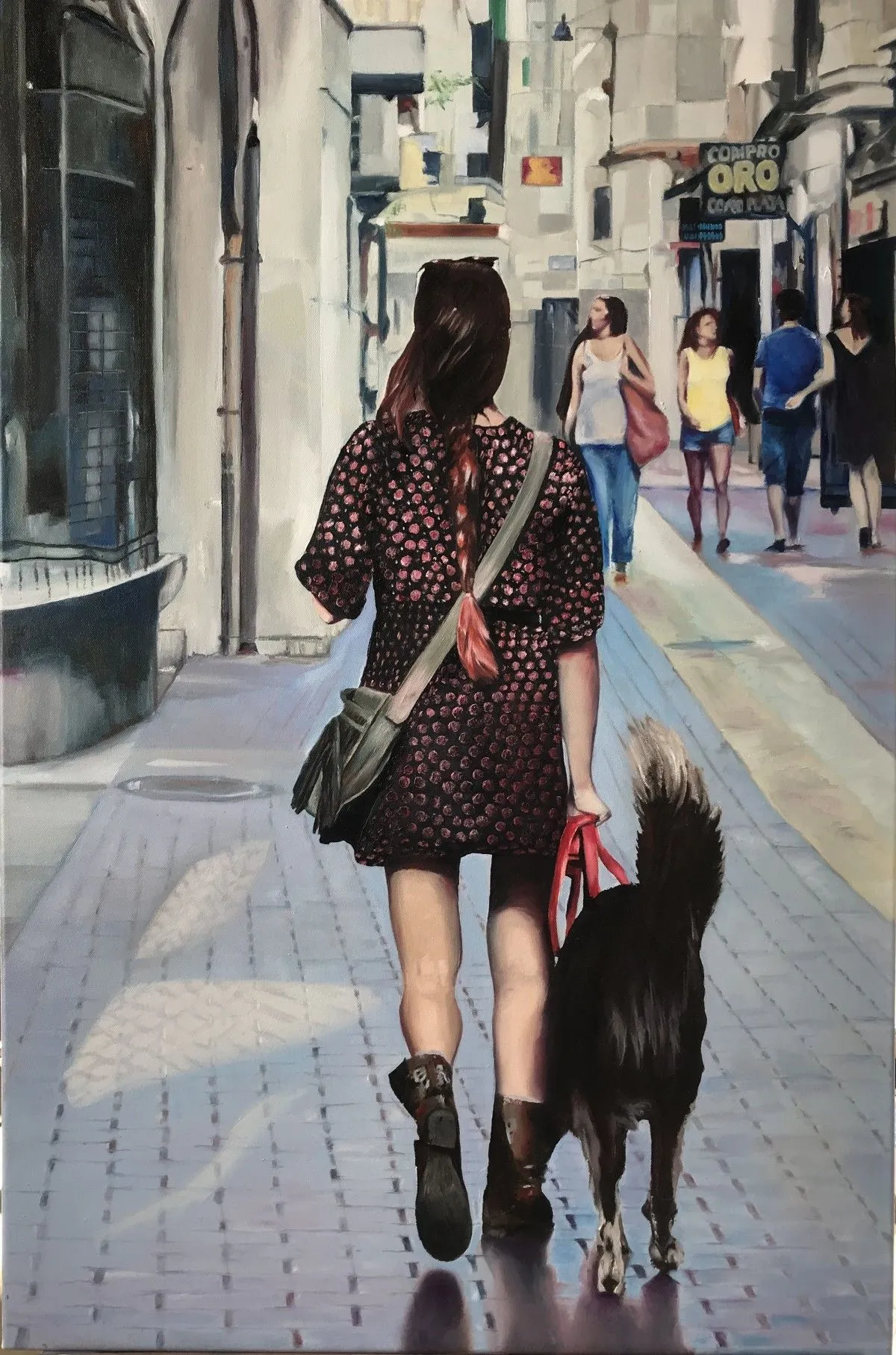 On the street where I live., artwork by Karen Ross