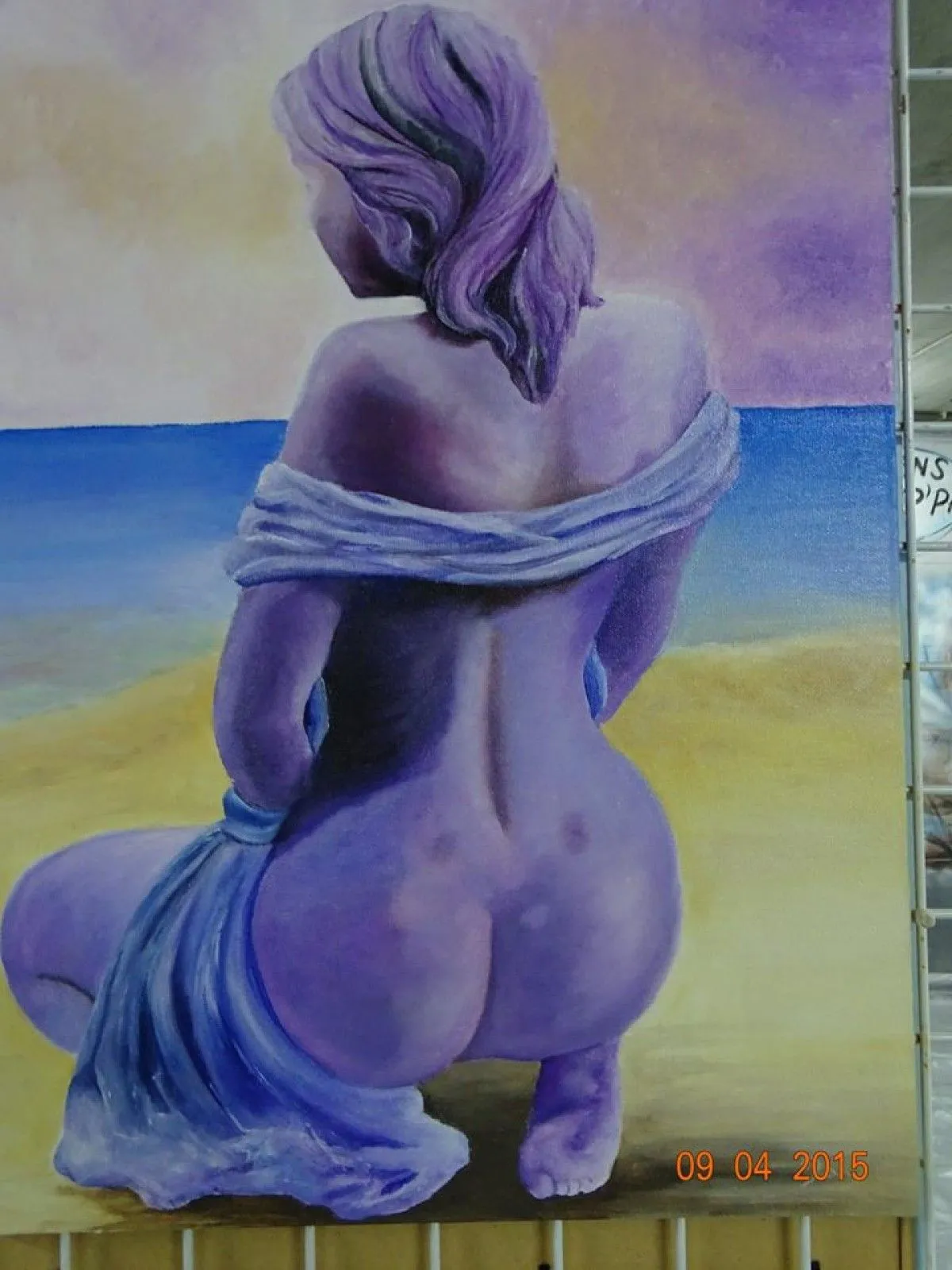 rêverie bleue, œuvre de monique LEMAY