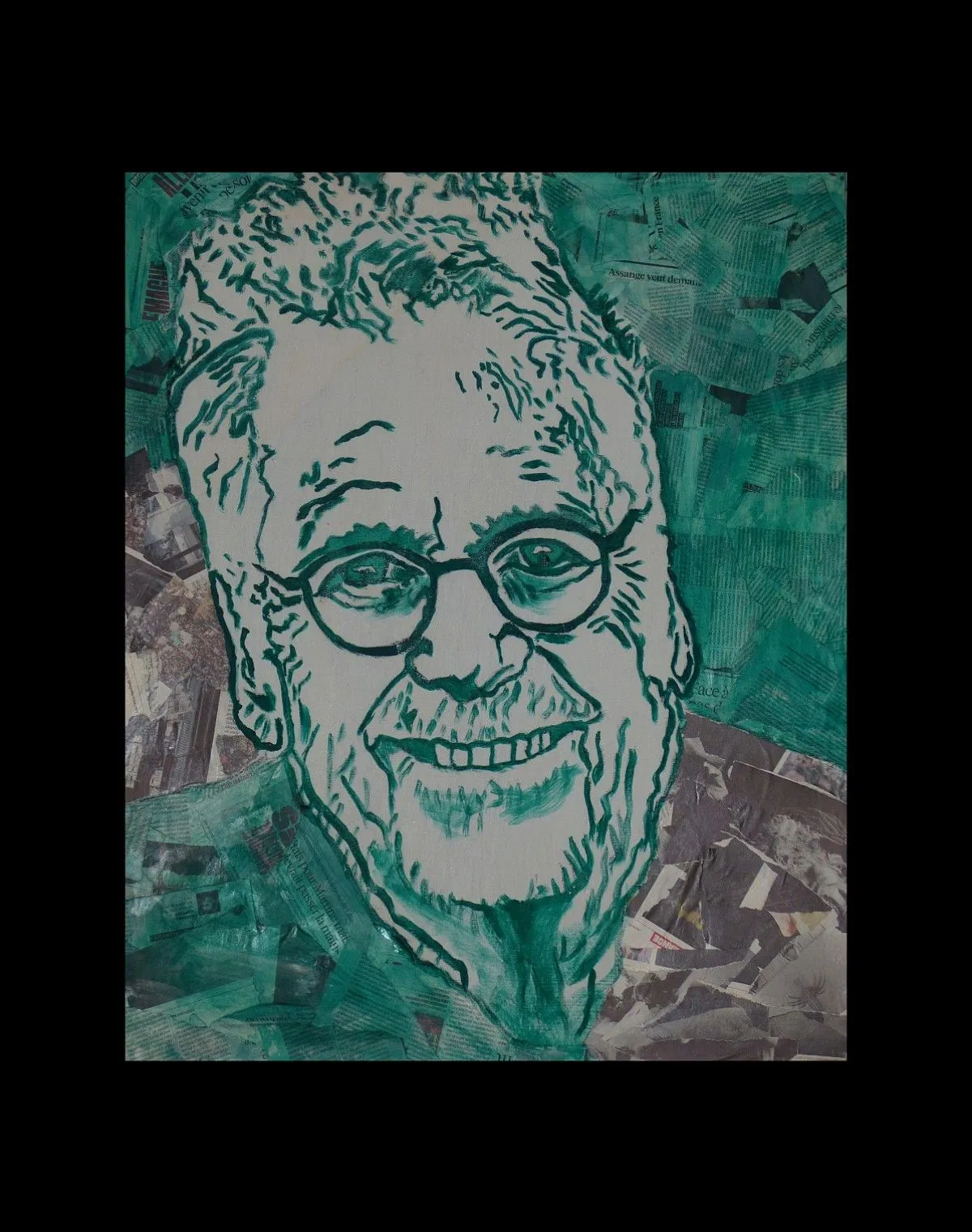 Portrait Journal Vert, artwork by Zarts, MaudéE Zarts