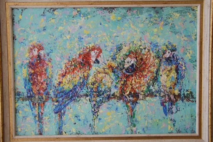 Parrots, œuvre de Leyla Aliyeva Onen