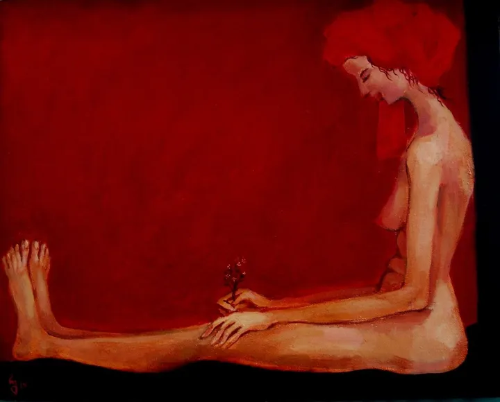Spring in red, œuvre de George Rurua