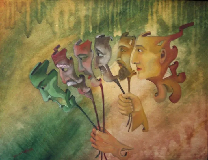 UNMASKING I, artwork by Jorge De la Fuente