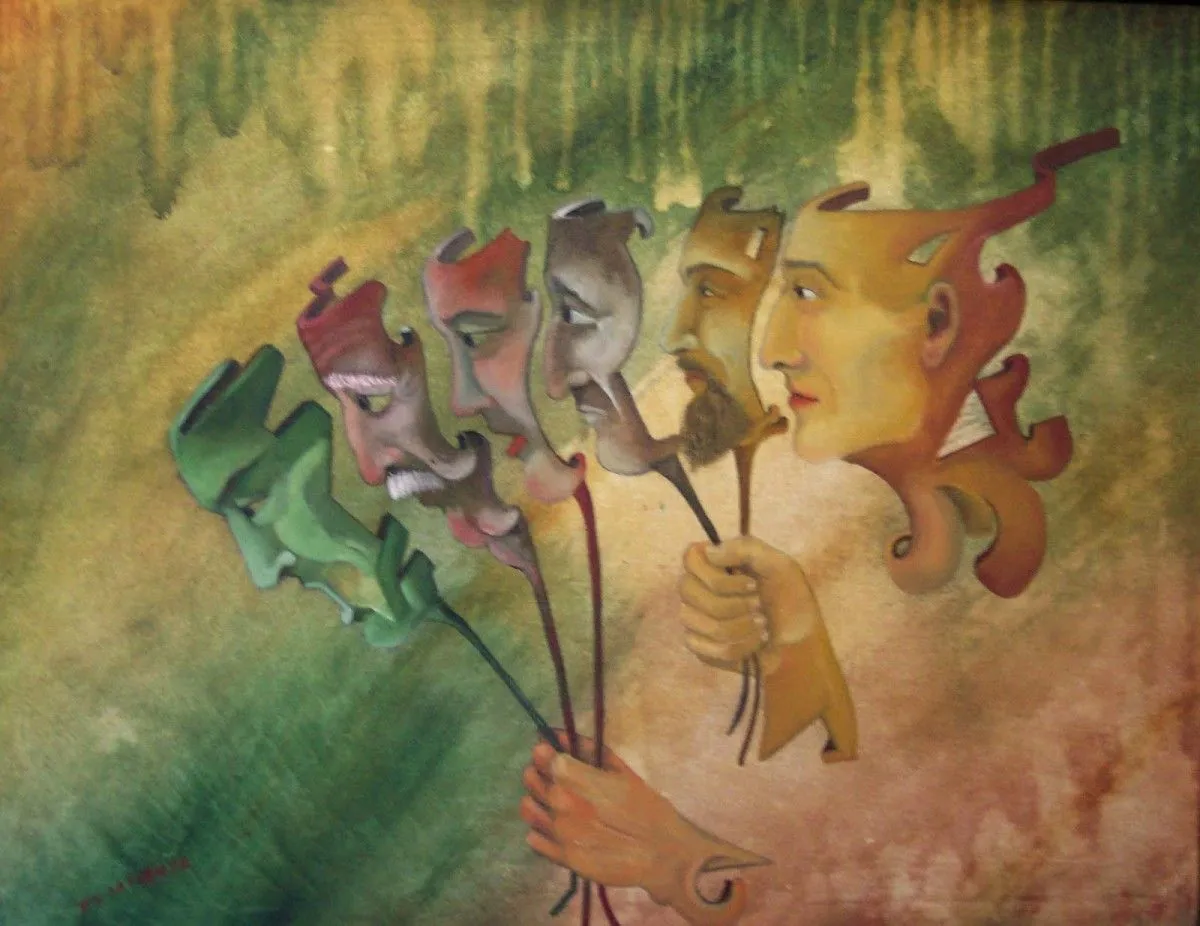 UNMASKING I, artwork by Jorge De la Fuente