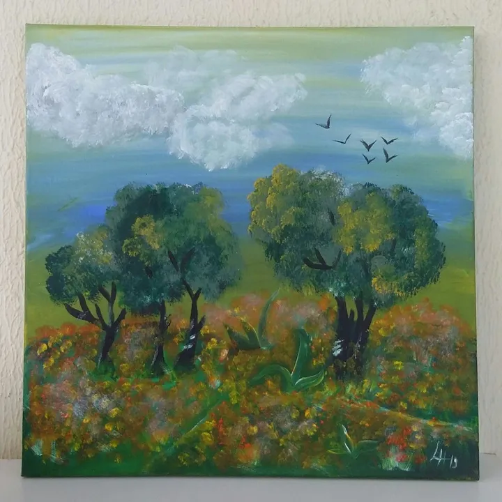 At the mountain, œuvre de Latifa El hachem