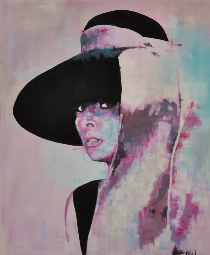 Audrey Hepburn, œuvre de Stephanie Fonteyn