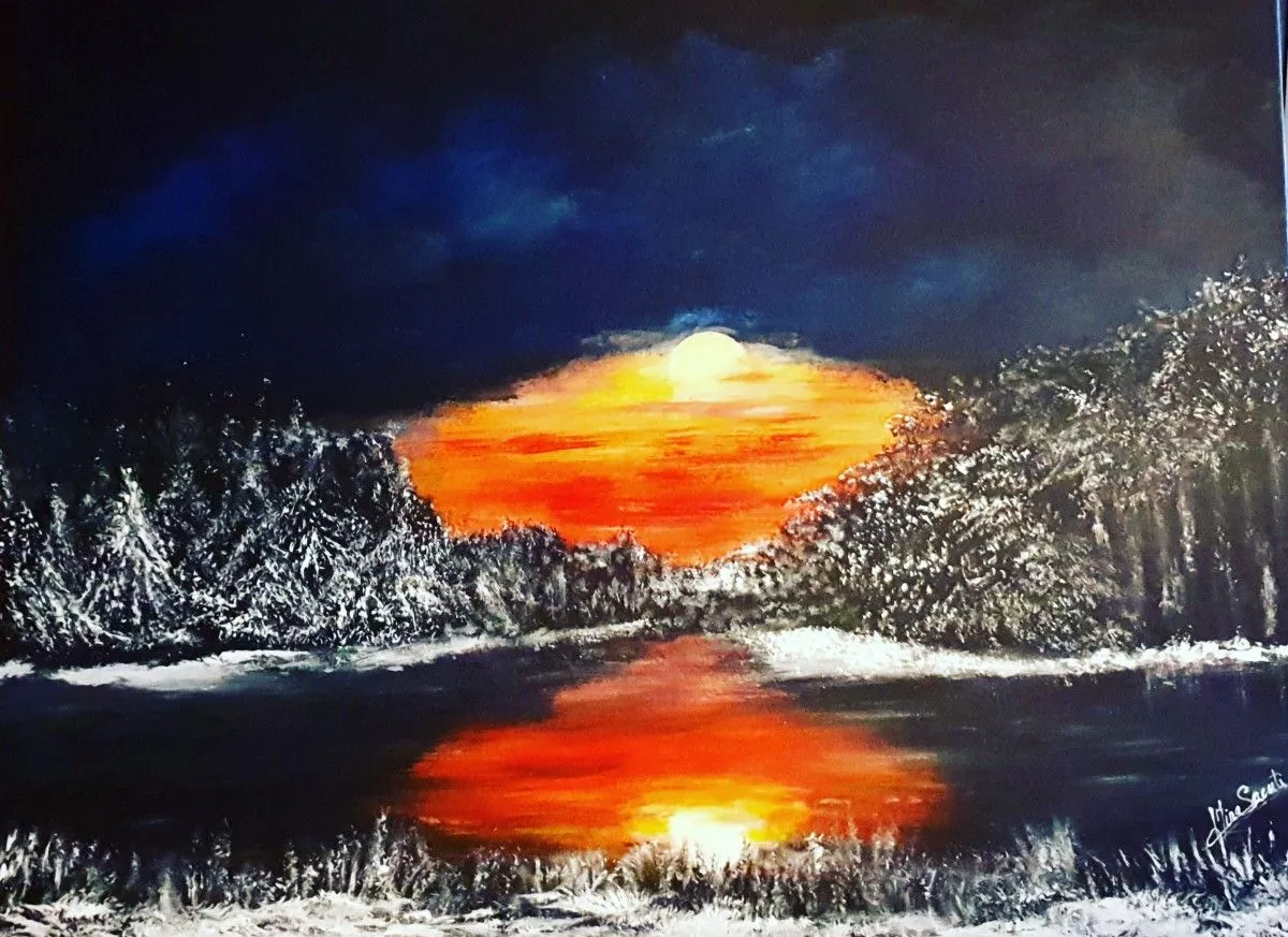 Dans la série mes paysages..., artwork by Saouti Mina