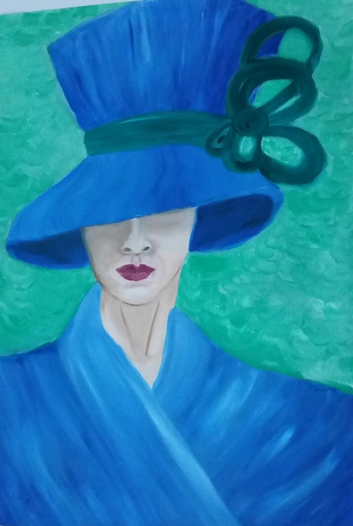 Blue Hat, artwork by Elsie Brummer