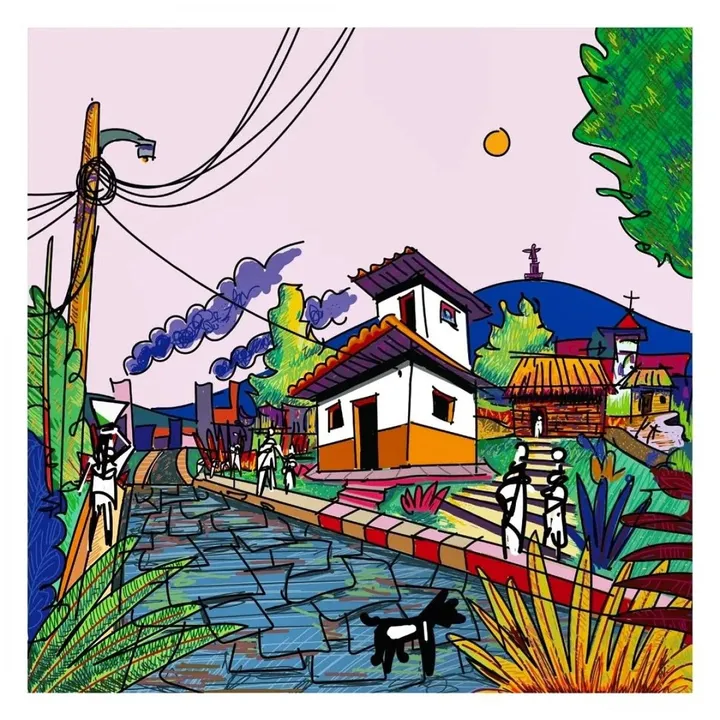 Casa de Pueblo Hondureña, œuvre de Aziel Barrientos
