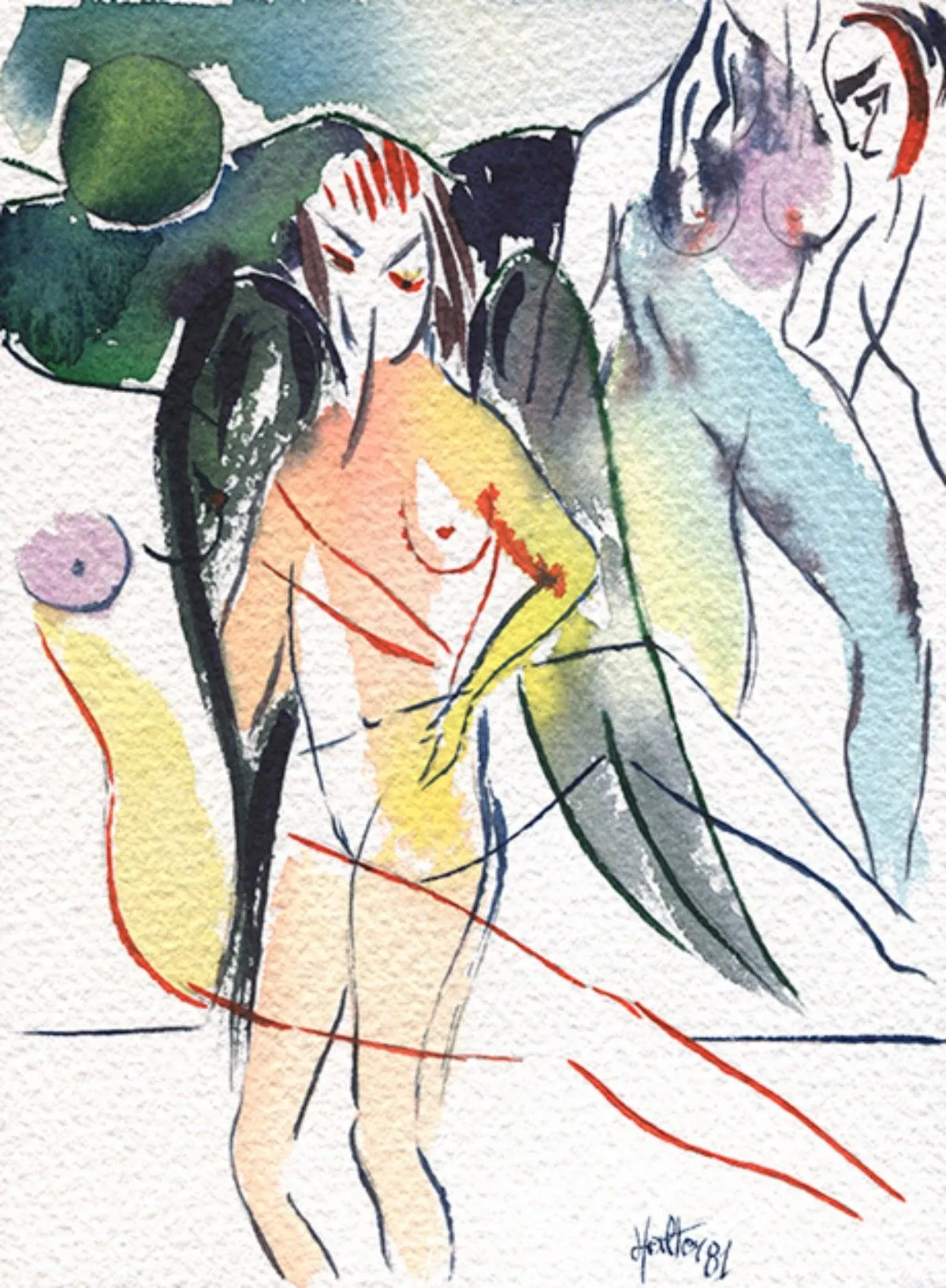 Nu aile, œuvre de Alain HALTER