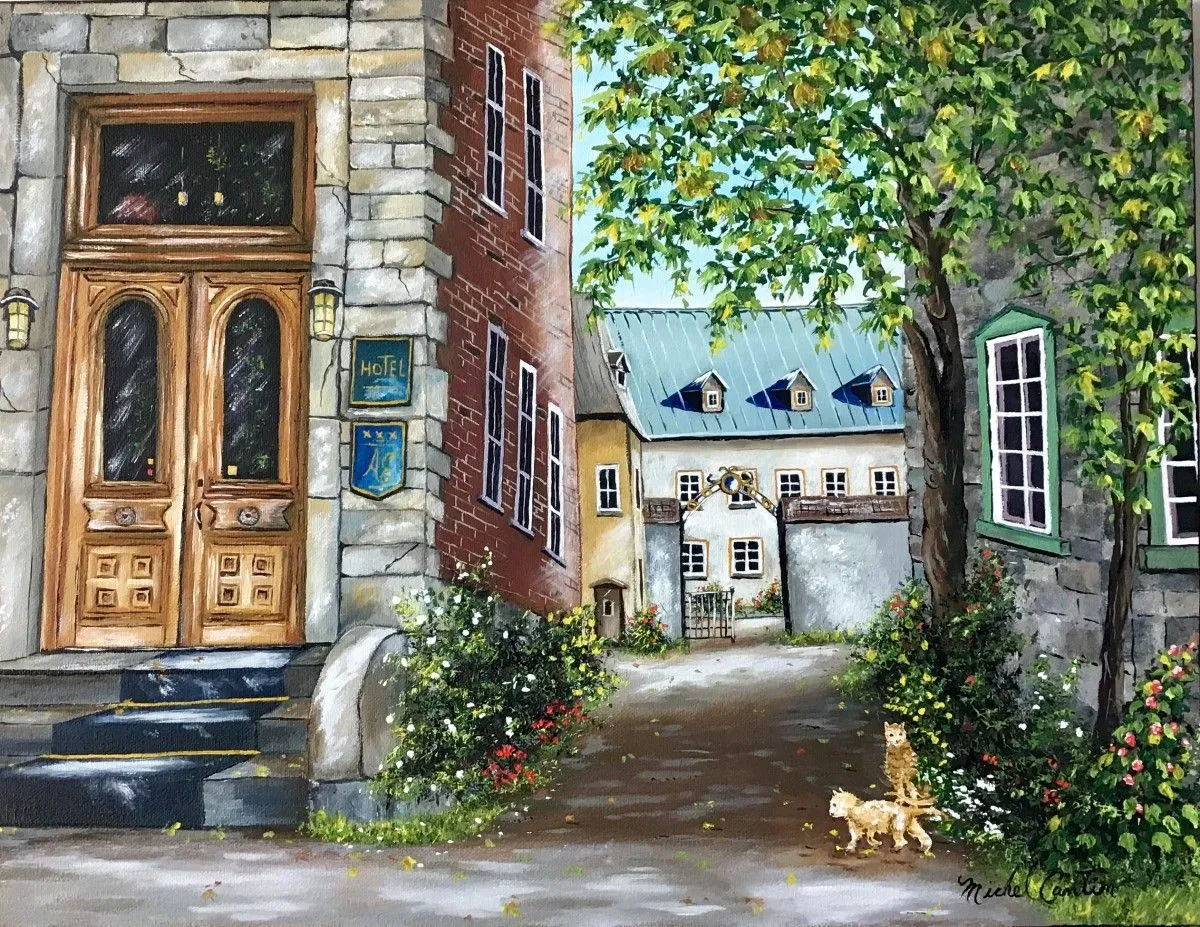 Drôle de rencontre..., artwork by Michel Cantin