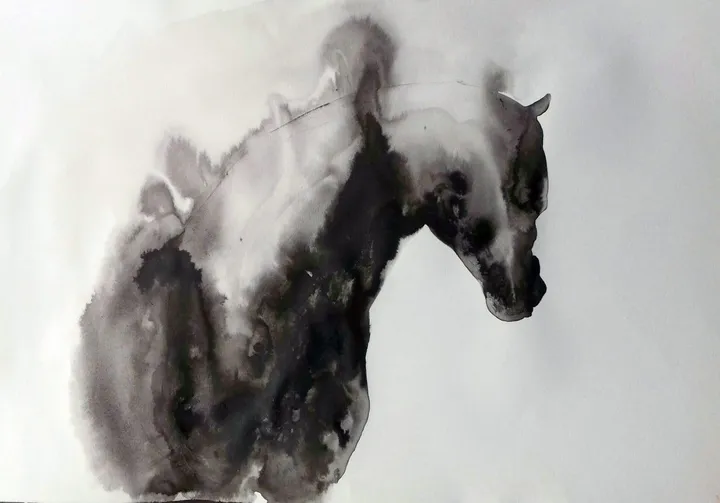 Blackish (coming towards), artwork by marija colic