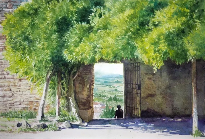 Tuscany Summer, artwork by Misure Nien