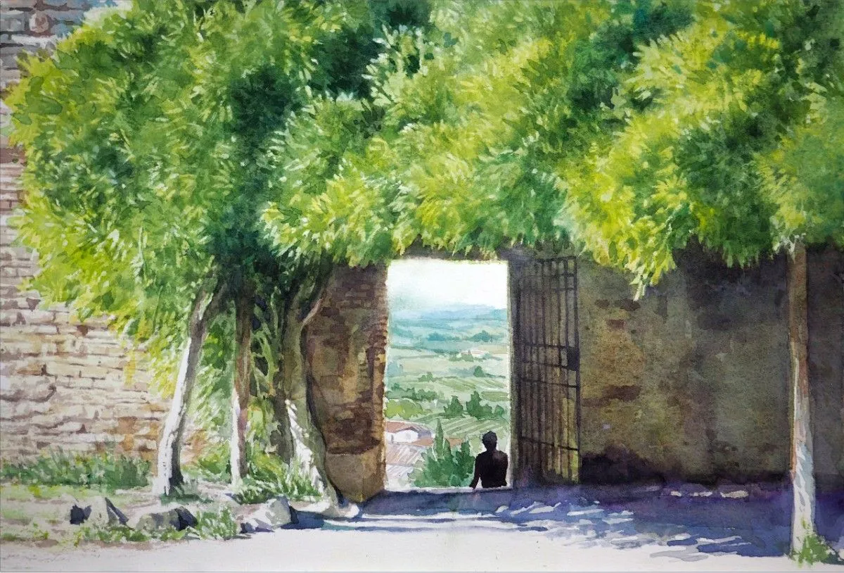 Tuscany Summer, artwork by Misure Nien