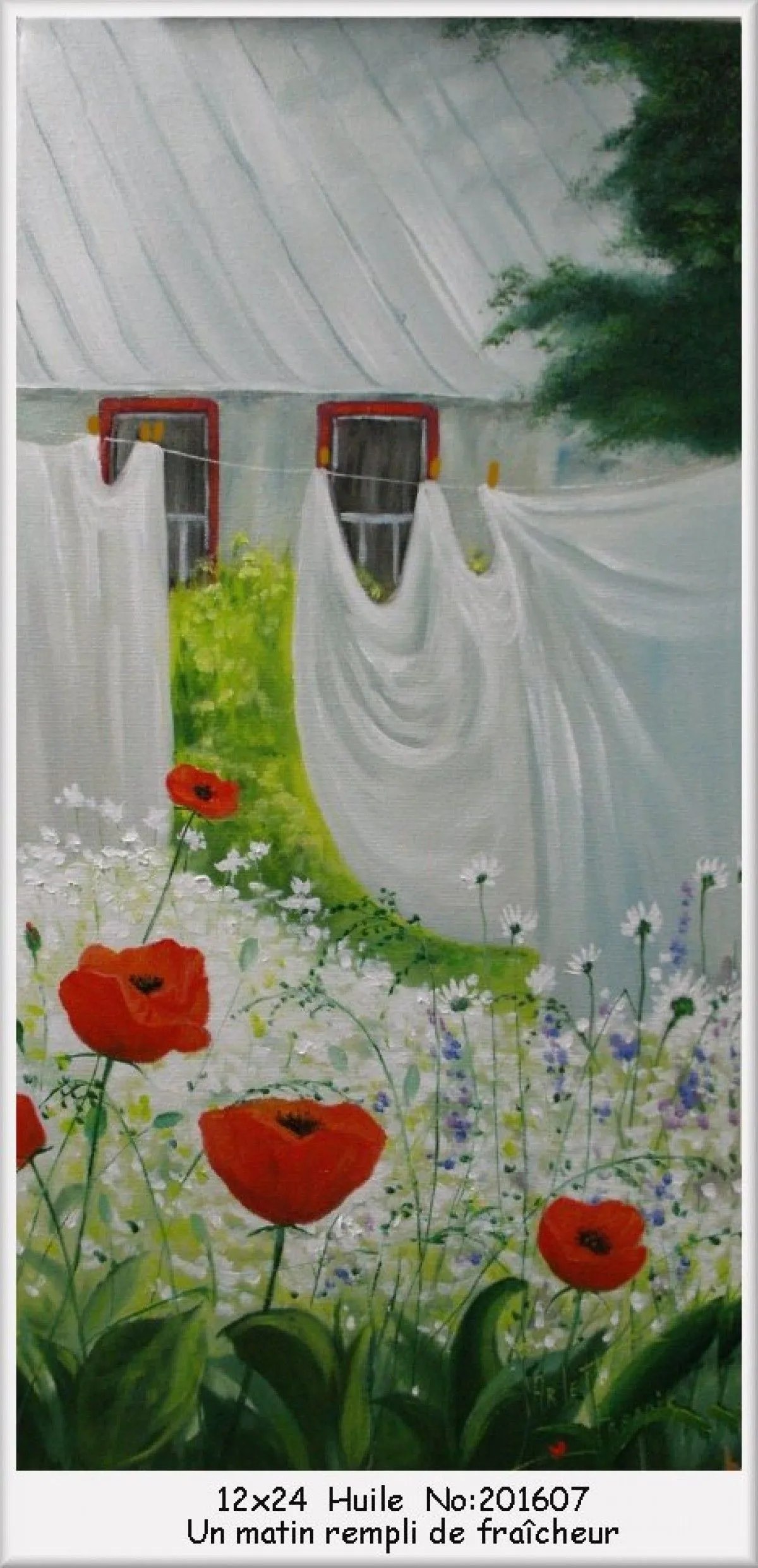 Un matin rempli de fraîcheur, artwork by Arlette Paradis