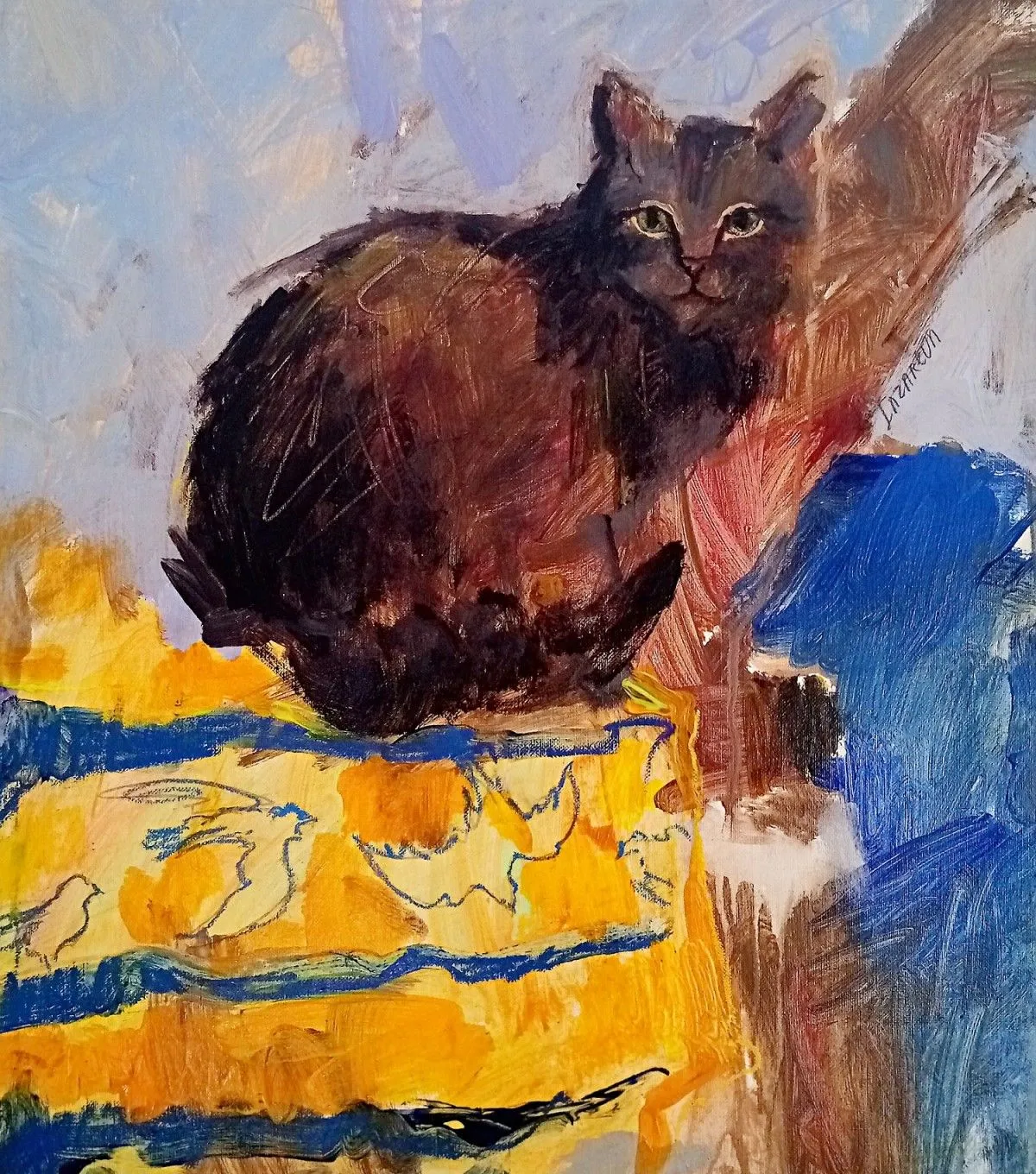 Tiger cat#3, artwork by Valerie Lazareva